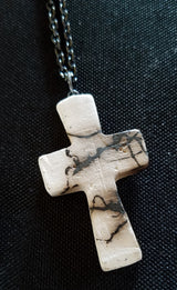 Horsehair Cross and Necklace