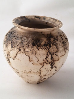 Horsehair Vase w/carved inlay 6
