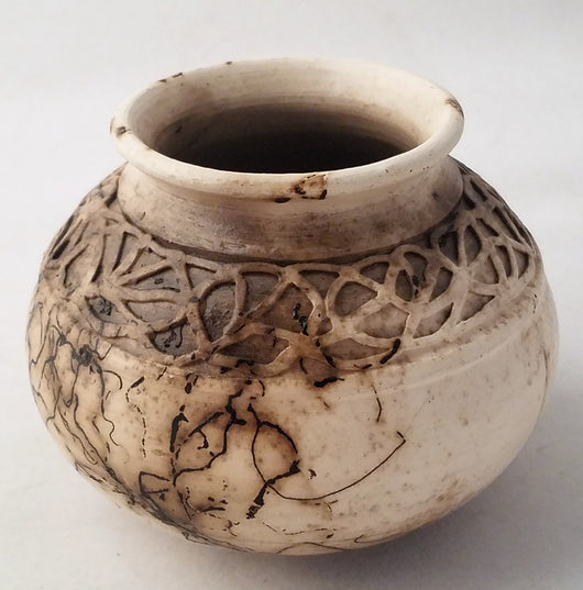 Horsehair Vase w/carve inlay 3