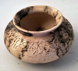 Medium Vase w/Carved Shoulders  3 1/4"h x 6 3/4"w