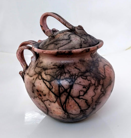 Fancy Vase w/Fancy Lid - Spanish Moss  6